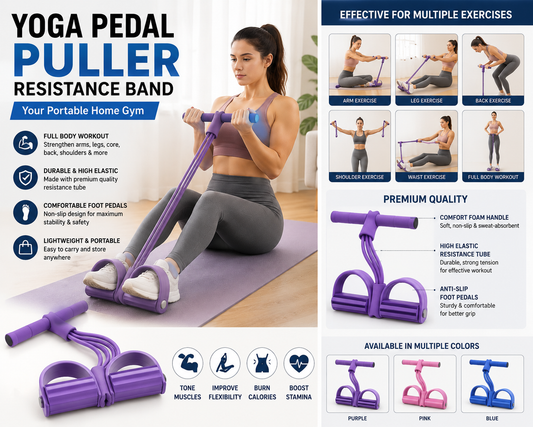 Yoga Pedal Puller Resistance Band Fitness Equipment